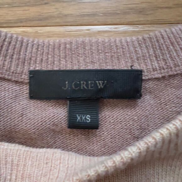 J.Crew Sweater Tunic Size XXS Tan/Brown Colorblock Hi-Lo Hem B6522 - Picture 3 of 8
